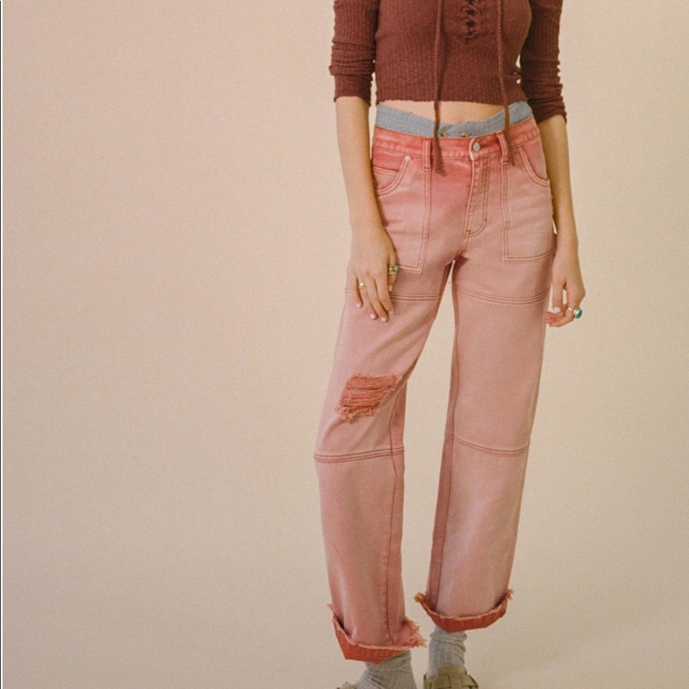 BDG Billy High Waisted Carpenter Jeans -  Baked Clay